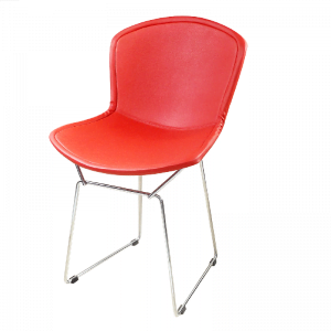 Cadeira Bertoia Aramado Capa Total Vermelha