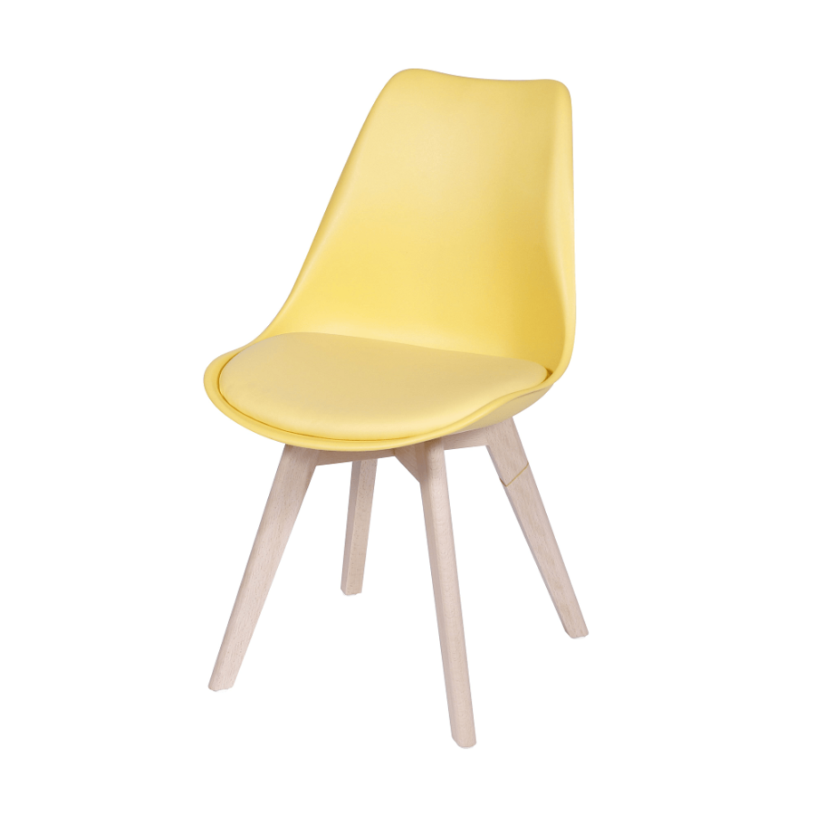 Cadeira Leda Eames Amarela