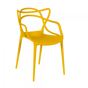 Cadeira Masters Allegra Polipropileno Amarela