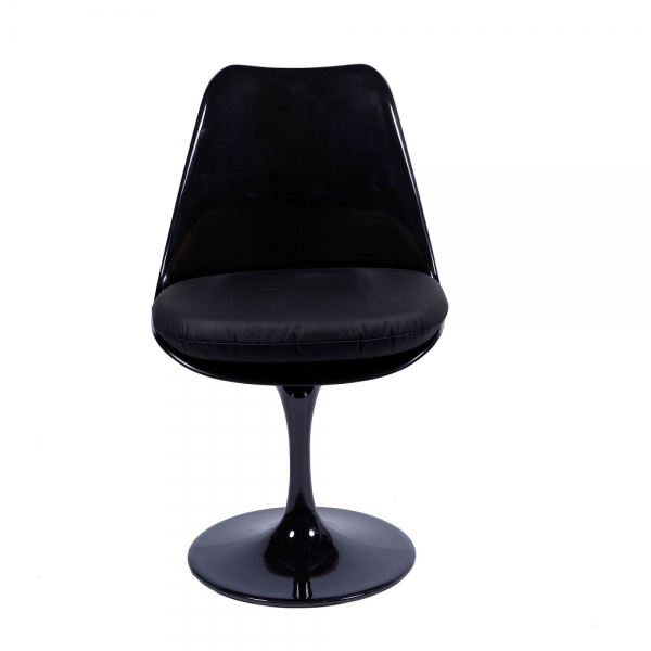 Cadeira Saarinen sem braço Preta Almofada Preta-2517