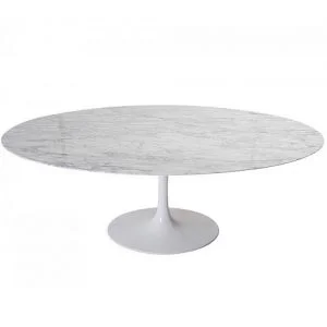 Mesa Saarinen Tulipa Jantar Carrara Oval 1,80 x 1,00 cm