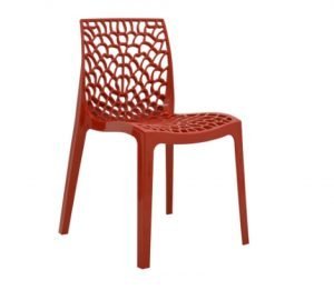Cadeira Gruvyer Polipropileno Vermelha