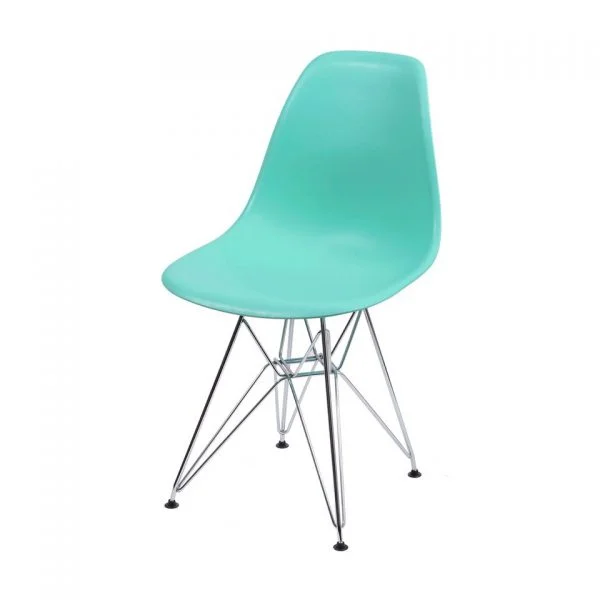 Cadeira Eiffel Eames Polipropileno Tiffany Pé Cromado