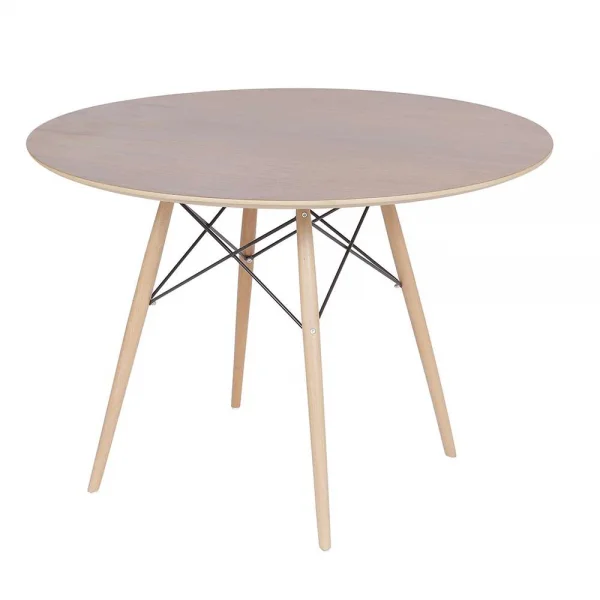 Mesa Eiffel Eames DSW 80 cm Redonda Imbuia