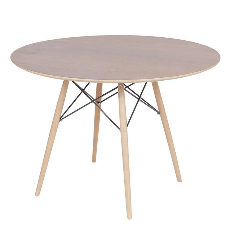 Mesa Eiffel Eames DSW 100 cm Redonda Imbuia