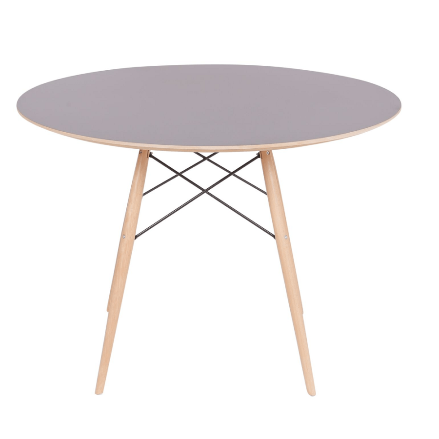 Mesa Eiffel Eames DSW 80 cm Redonda Preta