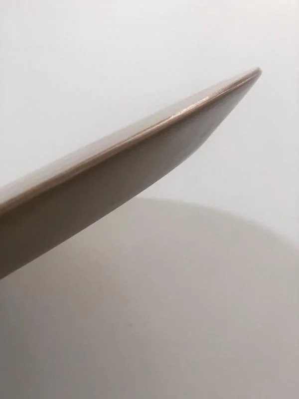 Tampo de Mesa Redondo Preto Chanfrado 68 cm 6 Tampo de Mesa Redondo Preto Chanfrado 70cm-2958