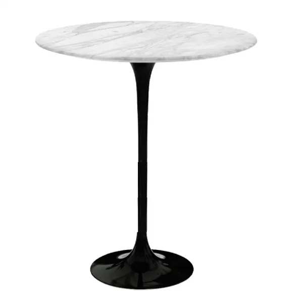 Mesa Bistrô Saarinen Tulip Redonda Carrara Ø60cm-0