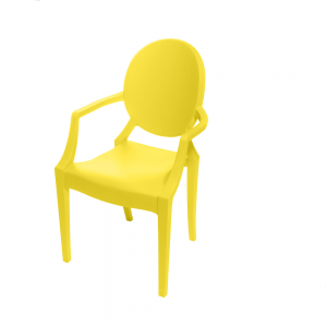 Cadeira Ghost Polipropileno Amarela Infantil