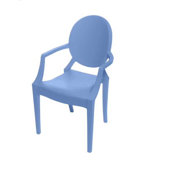 Cadeira Ghost Polipropileno Azul Infantil