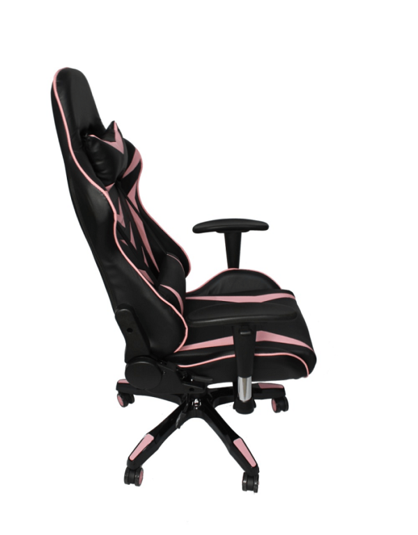 Cadeira De Escritório Office Pro Gamer Craft Preta e Rosa-5007