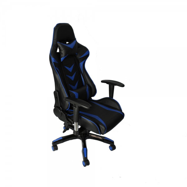 Cadeira De Escritório Office Pro Gamer Craft Preta e Azul-0