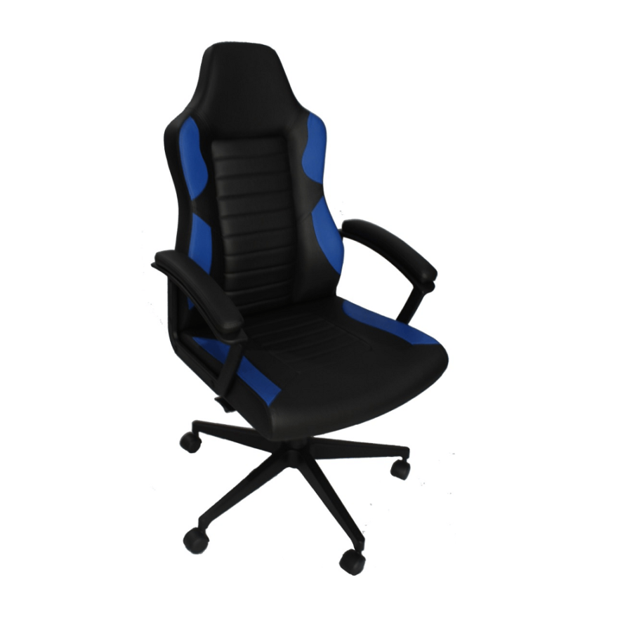 Cadeira Gamer Mz4 Preta e Azul-0