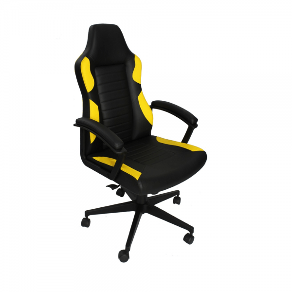 Cadeira Gamer Mz4 Preta e Amarela-0