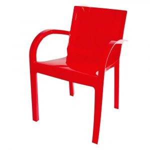 Cadeira Ice com Braço Vermelha