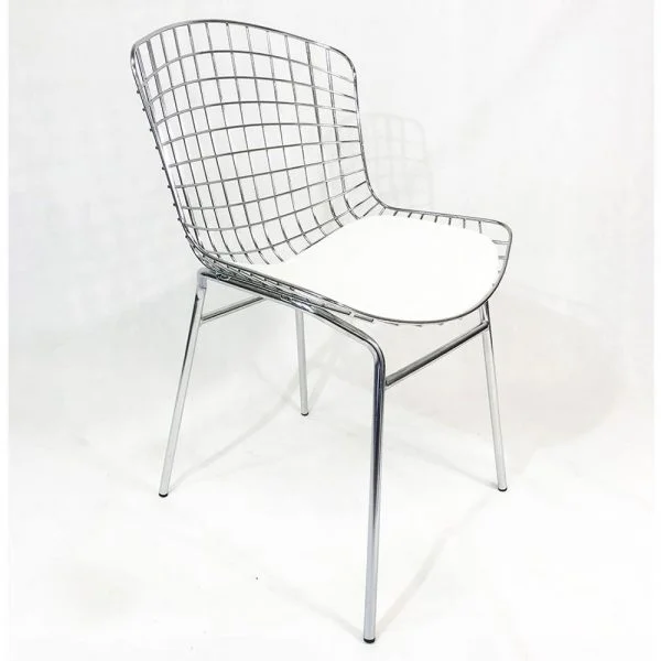 Cadeira Bertoia Tubular Cromada