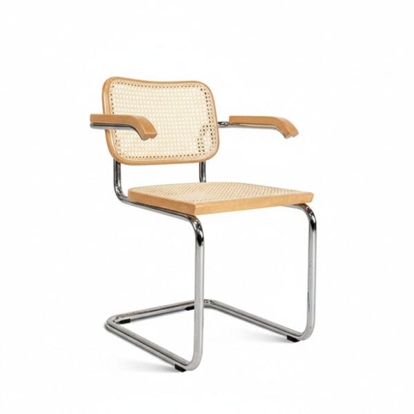 Cadeira Cesca Natural Com Braço