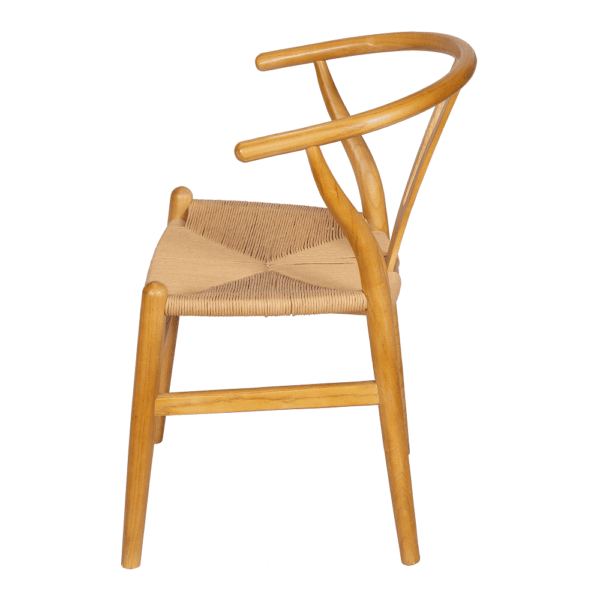 Cadeira Wishbone Madeira Assento Palha - Importada 5 cadeira wishbone palha madeira I