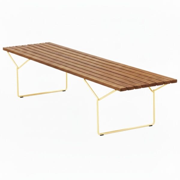 Banco Ripado Harry Bertoia Dourado 1,20 x 48 cm
