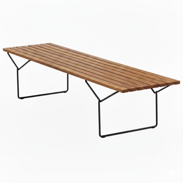 Banco Ripado Harry Bertoia Preto 1,20 x 48 cm