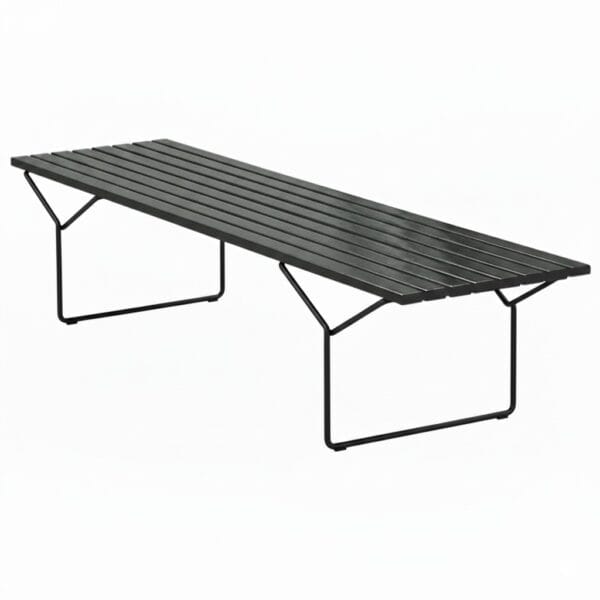 Banco Ripado Harry Bertoia  Preto 1,20 x 48 cm