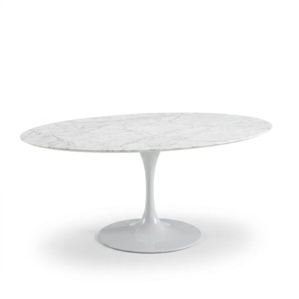 Mesa Saarinen Tulipa Jantar Carrara Oval 1,98 x 1,22 cm